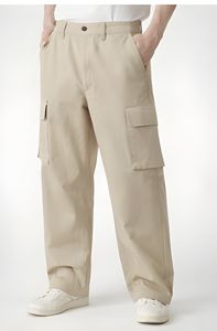 Pantalones Cargo Casuales de Algodón para Hombre, Tejido Grueso de 280 GSM, Lisos, Listos para Logotipo, Fabricante - Product Image 5
