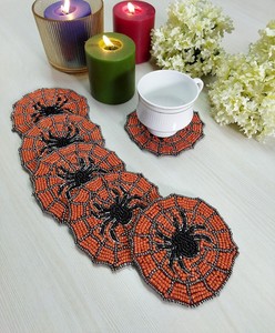 Sous-verres en noyer sous-verres en liège faits à la main de haute qualité ensemble d'accessoires de cuisine en bois avec boîte-cadeau ensemble de sous-verres en bois naturel - Product Image 6