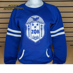 Sweats à capuche décontractés pour femmes en coton mélangé Zeta Phi Beta Sorority Fraternité Broderie Divine Nine Hoodies - Product Image 4