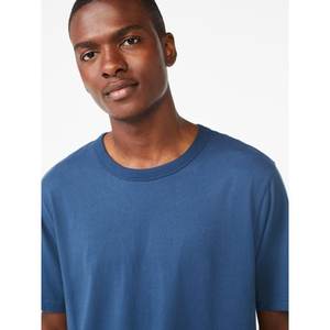 Camiseta de manga corta de algodón de peso pesado Beige de 300g, Camiseta básica holgada con cuello de verano para hombres y mujeres, tela de punto con patrón sólido - Product Image 3