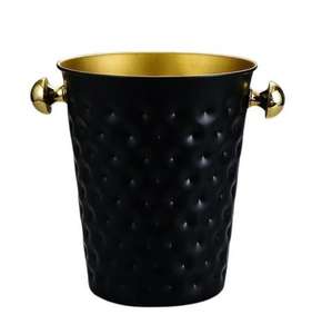 Seau à glace en fonte avec poignée en corne pour refroidir les bouteilles, idéal pour la maison, les bars, les pubs, les fêtes, seau à vin, porte-bouteille, refroidisseur - Product Image 4