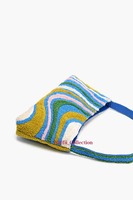 Sac à bandoulière perlé multicolore accrocheur pour femme avec qualité supérieure et détails élégants