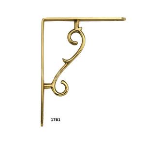 Venta caliente soportes decorativos dorados para estanterías de alta resistencia Vintage Hardware para el hogar cocina baño Decoración - Product Image 3