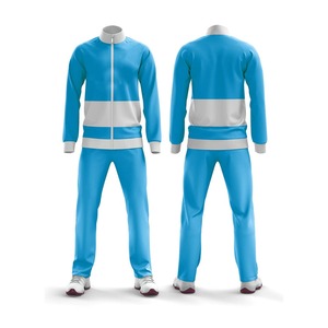 Ensemble de survêtement pour homme, taille plus, veste d'hiver, pantalon, sweat-shirt, décontracté, 2 pièces, couleur unie, vêtements de sport, 100% coton, respirant - Product Image 3