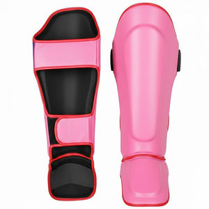 Protège-tibias de boxe réglables de haute qualité en PU, durables, pour Muay Thai et Kick Boxing, vente en gros - Product Image 1