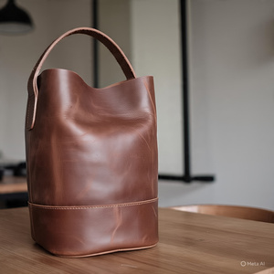 Bolso de cuero de cubo para mujer de marca de alta calidad para mujer, monederos de diseño para mujer, bandolera de mujer de nueva generación - Product Image 2