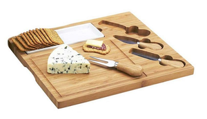 Tabla de servir queso cuadrada de madera de lujo |   Tabla de Cortar Ecológica de 1.5 cm de Grosor, Apta para Lavavajillas, para Queso y Aperitivos - Product Image 3