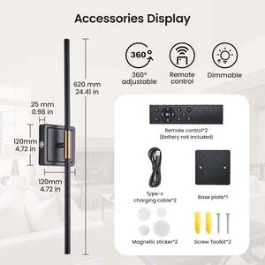 2-Pack 28\" Modern Gold Wall <b>Sconce</b> 3-<b>Light</b> Bathroom Vanity LED <b>Light</b> with Warm White Milk Glass Vanity Lamps for Home - Product Image 5