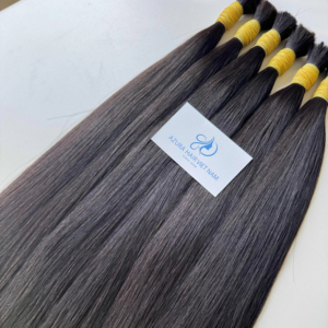 ลดราคา! ผมแท้สีดำยาว6-32นิ้ว100% เวียดนาม100กรัมสินค้าใหม่ - Product Image 1