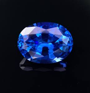 BIRON, gran oferta, colgante de zafiro en forma de óvalo azul aciano, joyería de laboratorio, zafiro azul cultivado, piedra preciosa azul - Product Image 5