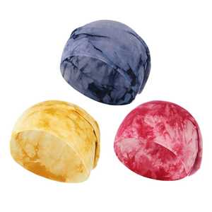 Bonnet unisexe en marbre tie-dye, doux, extensible, respirant, léger, coloré, décontracté, imprimé vibrant, confortable, broderie 3D - Product Image 6