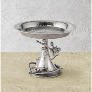 Support à gâteau en métal noir et or de haute qualité avec motif floral, plateau de présentation de desserts vintage pour la décoration de table de mariage et de fête - Product Image 6