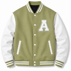 Chaqueta Varsity de Diseño Superior para Hombre, con Bordado Chenille, Mangas de Cuero y Parche Chenille Premium, Venta al por Mayor Directa de Fábrica - Product Image 1
