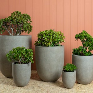 GRC Pots de fleurs ronds modernes et écologiques pour la décoration de la maison et du jardin [Vente en gros] - Product Image 1