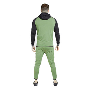 100% Original coton luxe Tech polaire hommes 2 pièces ensemble respirant à capuche Joggers poids lourd extérieur caractéristiques solide hiver - Product Image 4