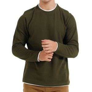 Sweatshirts unisexes à la mode pour hommes Boxy Fitting Mock Neck Cotton Ras du cou Sweats à capuche et sweatshirts pour hommes Fabricants de vêtements - Product Image 4