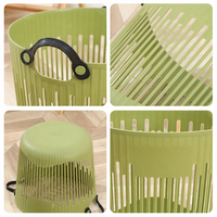 Panier de rangement en cuir ajouré avec poignées pour salle de bain, chambre et maison