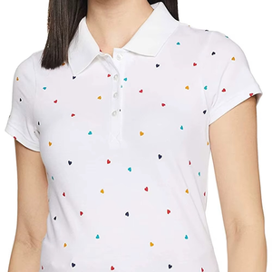 El Mejor Material a Bajo Precio, Algodón 100% Transpirable de Primera Calidad para Camisas de Mujer, Último Estilo, Tejido de Punto, Impresión Personalizada - Product Image 3