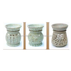 Beaux diffuseurs d'huiles aromatiques faits à la main en pierre de savon - Product Image 1