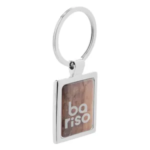 Portachiavi in Metallo Rettangolare Personalizzato per Merchandising e Moschettoni Promozionali - Product Image 2