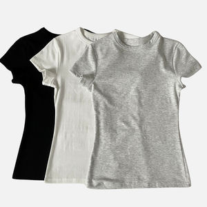 Camisetas Personalizadas Ecológicas para Mujer, Estilo Urbano, Calidad Premium, Verano, Transpirables y de Secado Rápido, Apliques Disponibles, OEM - Product Image 5