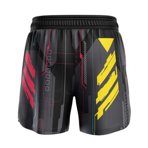 Shorts de boxe pour hommes, séchage rapide, haute élasticité, shorts d'entraînement de Muay Thai, tissu doux avec design à fente haute, par RASHEED MFG CO - Product Image 4