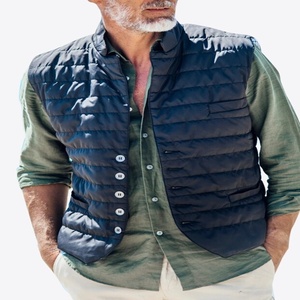 Blouson bombardier sans manches de haute qualité pour hommes style tendance avec col montant pour l'hiver vente en gros sur mesure - Product Image 5