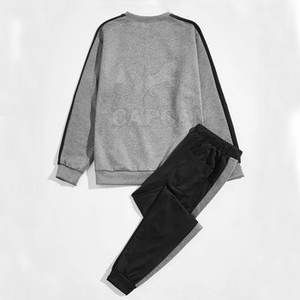 Ensemble de survêtement d'hiver pour hommes professionnel, taille et logo personnalisables, coton/polyester respirant, séchage rapide, vêtements de fitness - Product Image 2