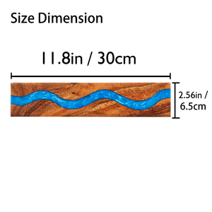 Porte-couteaux magnétique en bois et résine de bois de 11,8 pouces (30 cm) - Plusieurs couleurs, couteaux non inclus - Product Image 4