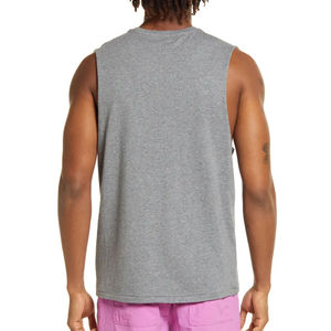 Débardeur à bretelles fines pour hommes, maillot de corps décontracté, gilet avec décoration brodée, débardeur en tricot Muscle Stringer - Product Image 6