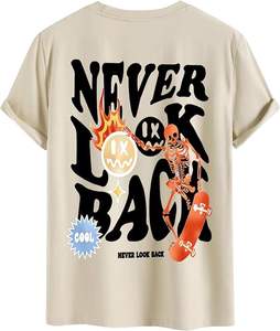 OEM personalizado de alta calidad 100% algodón camiseta Hip Hop diseño 3D espuma Puff impresión hombro caído hombres tamaño Casual - Product Image 3