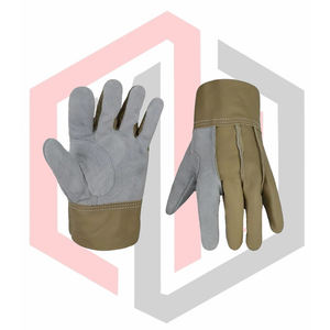 Gants de soudage en cuir de vachette, gants de pompier, gants de travail en cuir personnalisés, antidérapants, flexibles, respirants, résistants aux déchirures - Product Image 4