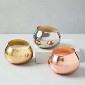 Hammered Metal Wax Candle Jar With Stylish Look Suitable For Contemporary <b>Houses</b> Lounges And Lifestyle Boutique Spaces - Product Image 4