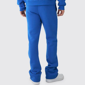 High Quality <b>Fleece</b> Winter Sweat <b>Pants</b> Regular Fit Jogger Straight Wide Leg Baggy Flared Eco-Friendly Polyester/Cotton for <b>Women</b> - Product Image 4