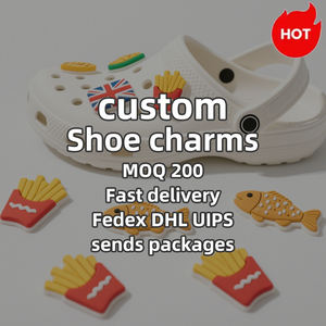 2025 nouveauté breloques de chaussures alimentaires britanniques en gros collations britanniques breloques de chaussures décoration de chaussures Badge pour l'Angleterre - Product Image 1