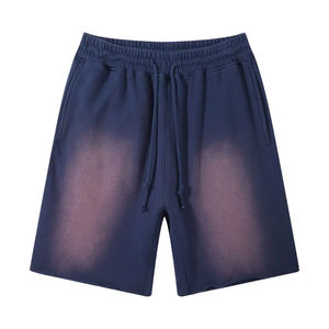 Men's Casual Summer Active Wear Jogging <b>Shorts</b> Quick Dry French Terry Cotton Vintage Distressed Acid Washed Look Custom Online - Product Image 4