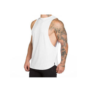 Camiseta sin mangas de algodón de talla XL para hombre de alta calidad, chaleco de gimnasio de verano personalizado, camiseta de LICRA de Color sólido, ropa deportiva informal lavada - Product Image 6