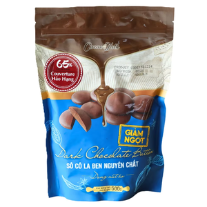 Chocolate Puro al por Mayor Directo del Fabricante HALAL, Chocolate Negro Auténtico en Forma de Botón, 65% Cacao, para Repostería, Galletas y Bizcochos - Product Image 1
