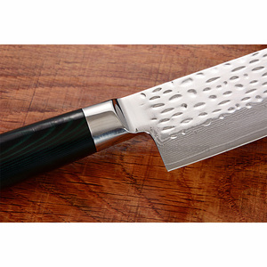 มีดเชฟเหล็กดามัสกัสญี่ปุ่นระดับมืออาชีพ ขายส่ง ผลิตด้วยมือ ทนทาน ใช้ได้ทั้งมือซ้ายและขวา ใบมีดคมคงทน รับสั่งทำจำนวนมาก - Product Image 4