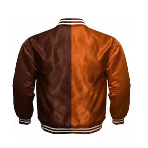 Chaqueta con letras de satén hecha a medida Chaquetas con letras de satén personalizadas al por mayor para hombres Chaquetas cálidas de invierno - Product Image 3