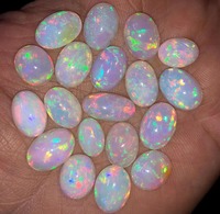 Opalite d'Éthiopie naturelle de qualité supérieure AAA+++ à reflets multiples, taille brillante, 4-6 carats, pierres précieuses en vrac, certifiées par un tiers