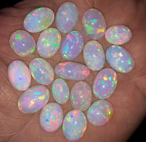 AAA +++ Alta calidad 100% Natural Multi-Flashy Fire Cabujones de ópalo etíope Mezcla de forma Lote de piedras preciosas sueltas - Product Image 4