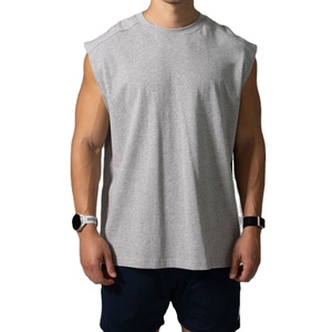 Camiseta sin mangas para hombre, ropa deportiva, estilo gimnasio, verano, corte stringer, chaleco con aberturas, para entrenamiento, correr, cuello redondo, largo, oversize - Product Image 5