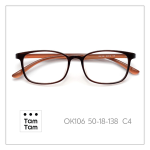 TamTam T-Glossy C21 TR90 Montures de lunettes en acétate de titane classiques à la mode pour hommes, naturellement adaptées à tous les visages - Product Image 2