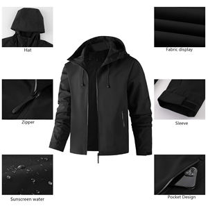 Vente en gros de vêtements de sport pour hommes, veste imperméable coupe-vent de randonnée en plein air, veste d'alpinisme pour femmes, veste pour hommes - Product Image 6
