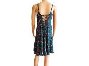 Nuevo Diseño Vestido Floral de Rayón Estampado para Mujer, Cuello en U, Sin Mangas, Estilo Boho Casual, Dulce y Vintage, para Otoño, Primavera, Playa y Fiesta - Product Image 4