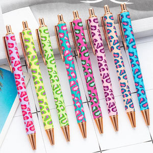 Bolígrafo Metálico JR1248 con Diseño de Leopardo, Bañado en Oro Rosa, Punta Fina de 0.7mm, Colores Variados, Regalo para Estudiantes, Uso en Oficina - Product Image 2
