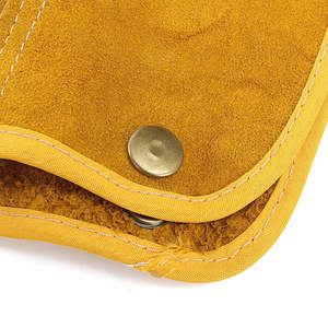 Manches de travail de soudage résistantes à la chaleur de qualité supérieure Kevlar couture manchon de travail en cuir de vachette pour la Protection des bras pour hommes - Product Image 5