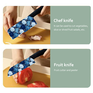 Cuchillo de Chef de Cerámica Comercial Hecho a Mano, Mango de Plástico, Ambidiestro, Apto para Lavavajillas, 2 Piezas/Juego para Cocina Casera, Suministro al por Mayor - Product Image 6