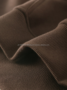 Sweat à capuche oversize 100% coton pour homme, en molleton épais avec broderie personnalisée, grande taille, épaules tombantes et impression unie vierge - Product Image 5